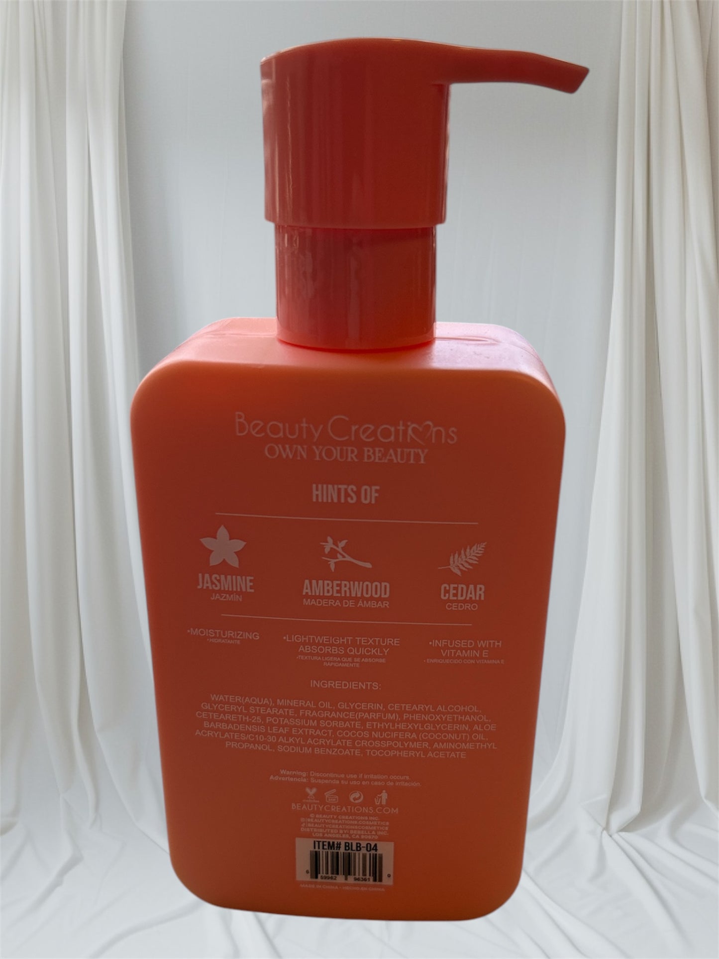 Beauty creations lock in love, fragrance, body lotion