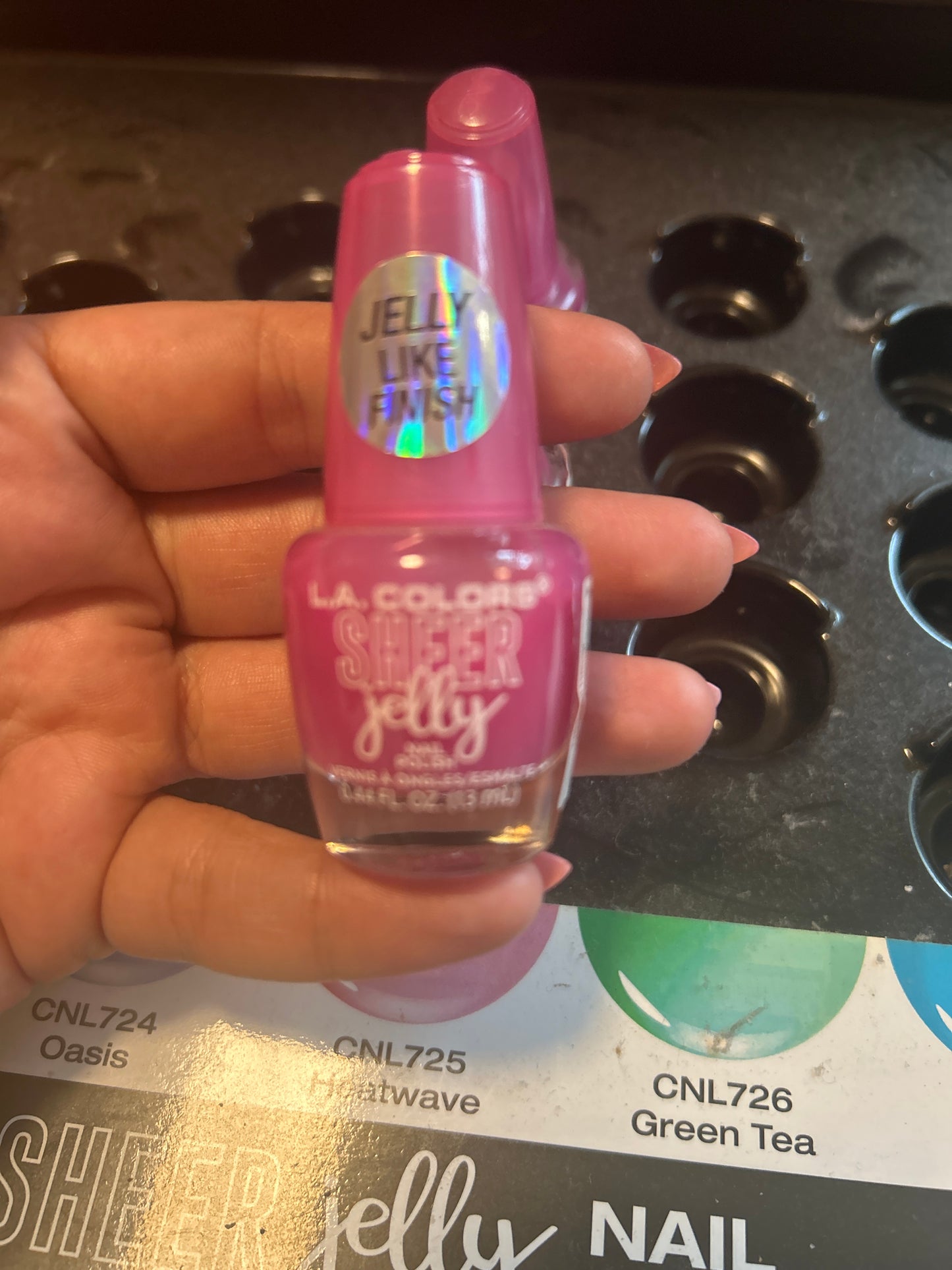 L.A Colors Sheer jelly nail polish
