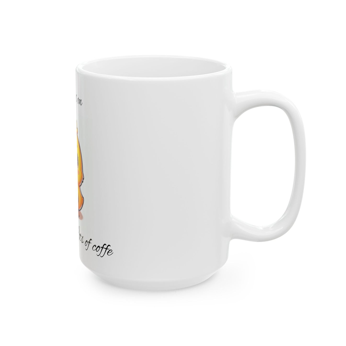 Cute Chick Coffee Mug - 'This Chick Runs on Lots of Coffee' - Perfect for Gifts