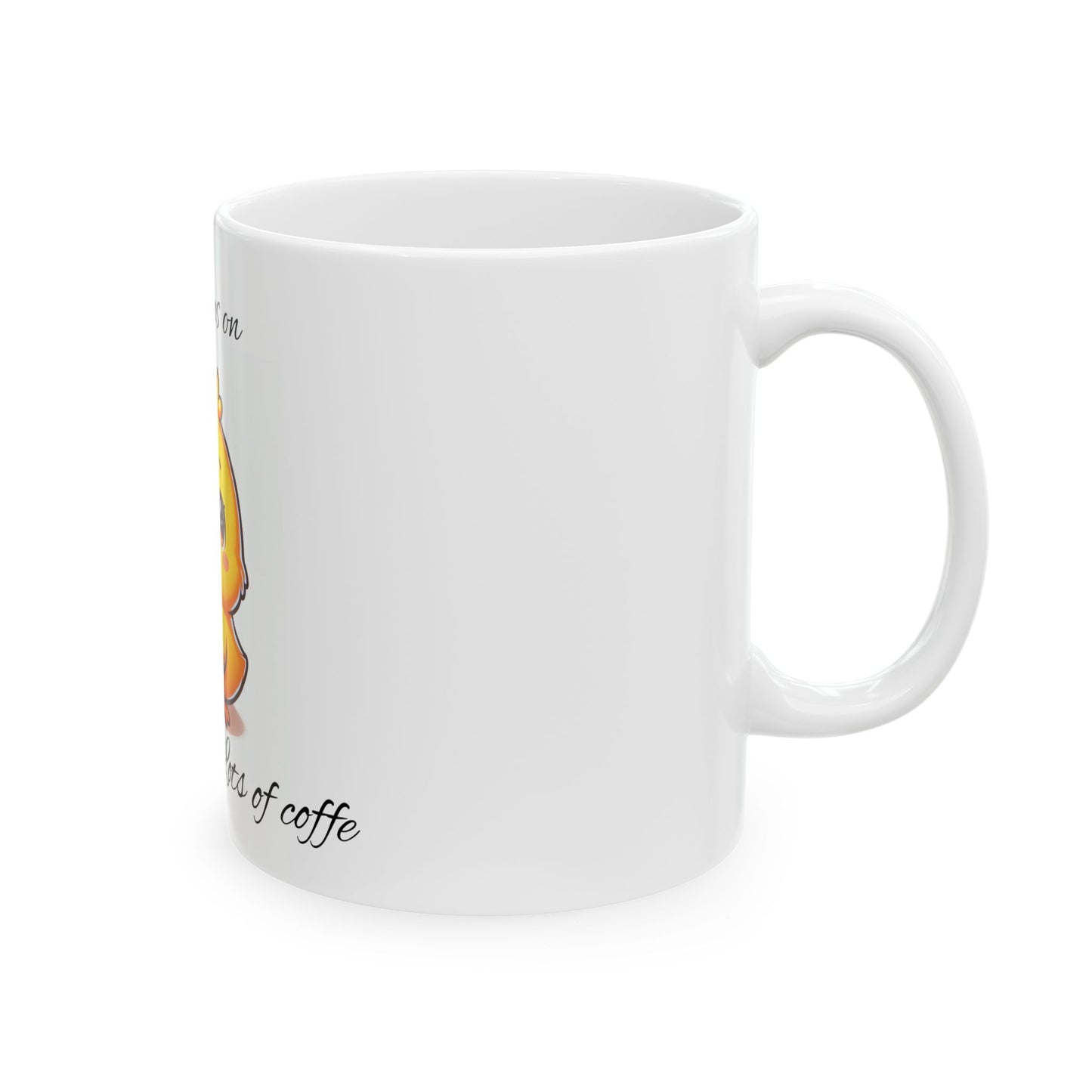 Cute Chick Coffee Mug - 'This Chick Runs on Lots of Coffee' - Perfect for Gifts