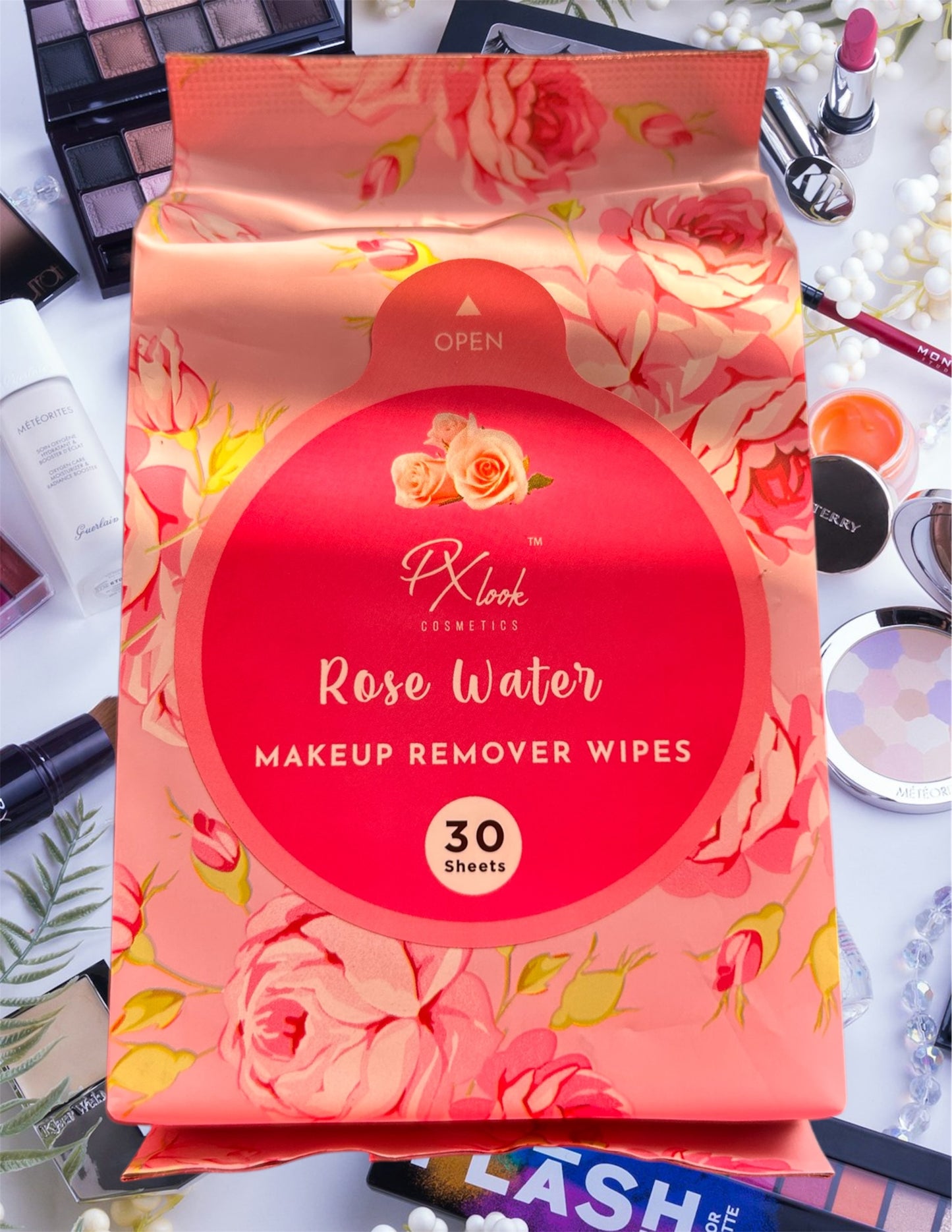 Rose water makeup wipes