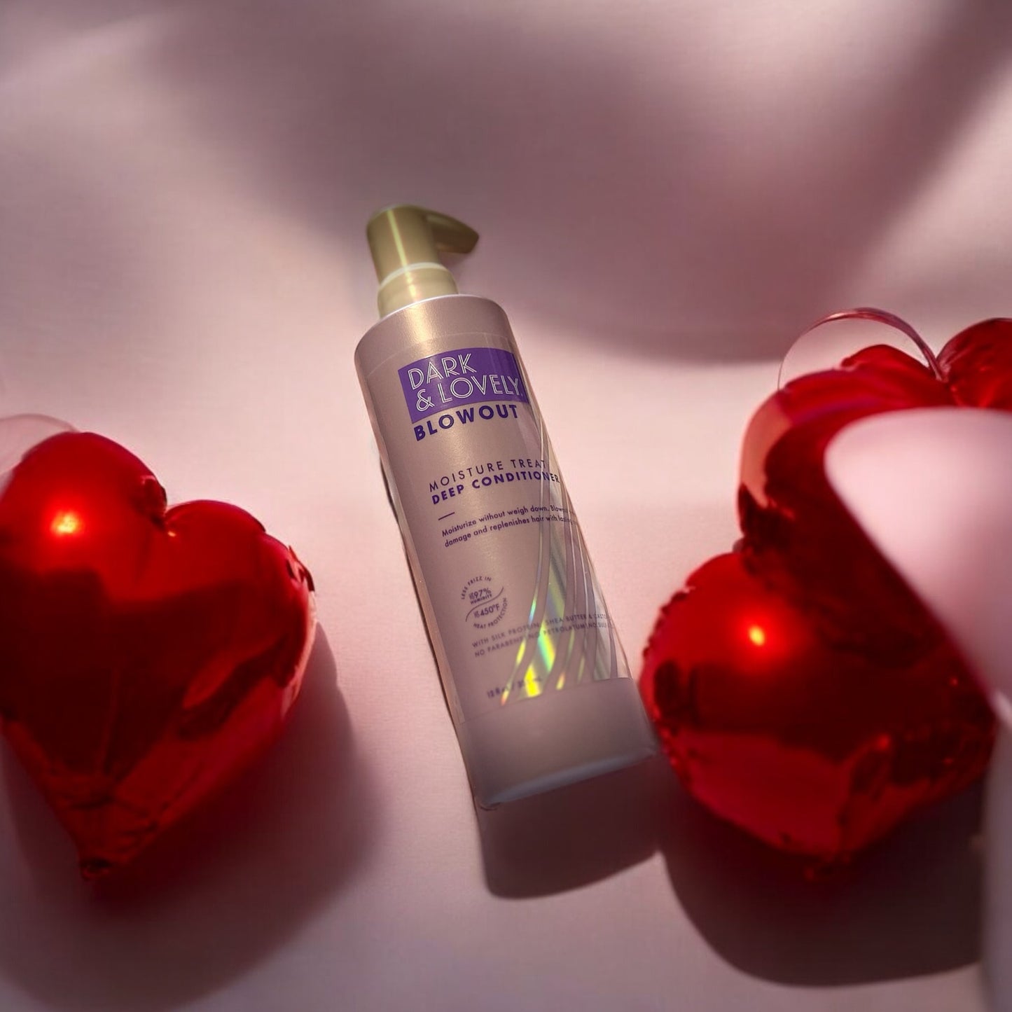 Dark and lovely blowout, deep conditioner.