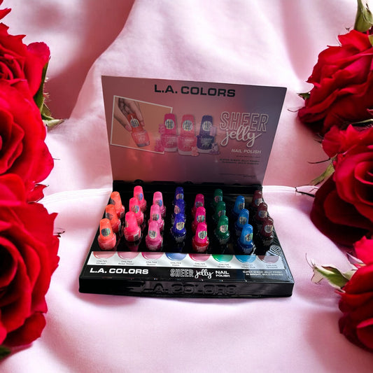 L.A Colors Sheer jelly nail polish