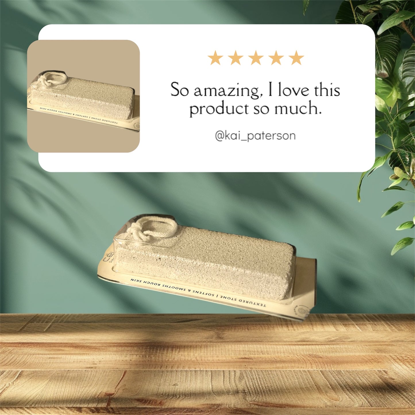 Celavi Rectangle Pumice Stone.